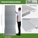 thumbnail of TRUTZHOLM 1x Eventrampe 214 cm Traglast 600kg Alu grau geriffelt Rampe Auffahrrampe Verladerampe