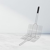 thumbnail of WellHome - Griglia BBQ Rivestimento Antiaderente in Ferro Nero 68x32,5cm