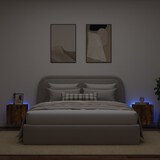 thumbnail of vidaXL TV-Wandschränke mit LED-Leuchten 2 Stk. Räuchereiche