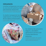 thumbnail of Bolsas con Cierre Hermético de Plástico Transparentes Ideales para Congelar Alimentos o Guardar Documentos - Ofituria (300 ud, 40x60 mm)