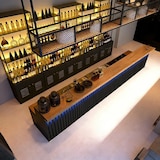 thumbnail of Bancone su Misura Cassa Bar Reception Nero 180×60×100 cm【HCTG 180】