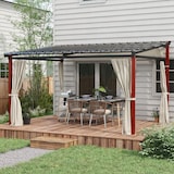 thumbnail of Outsunny Pergola da Giardino con Pareti Laterali e Tetto Retrattile