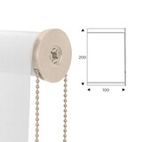 thumbnail of Rocada cortina enrollable 100cm largo x 200cm alto  - cortina color blanco con mecánico beige