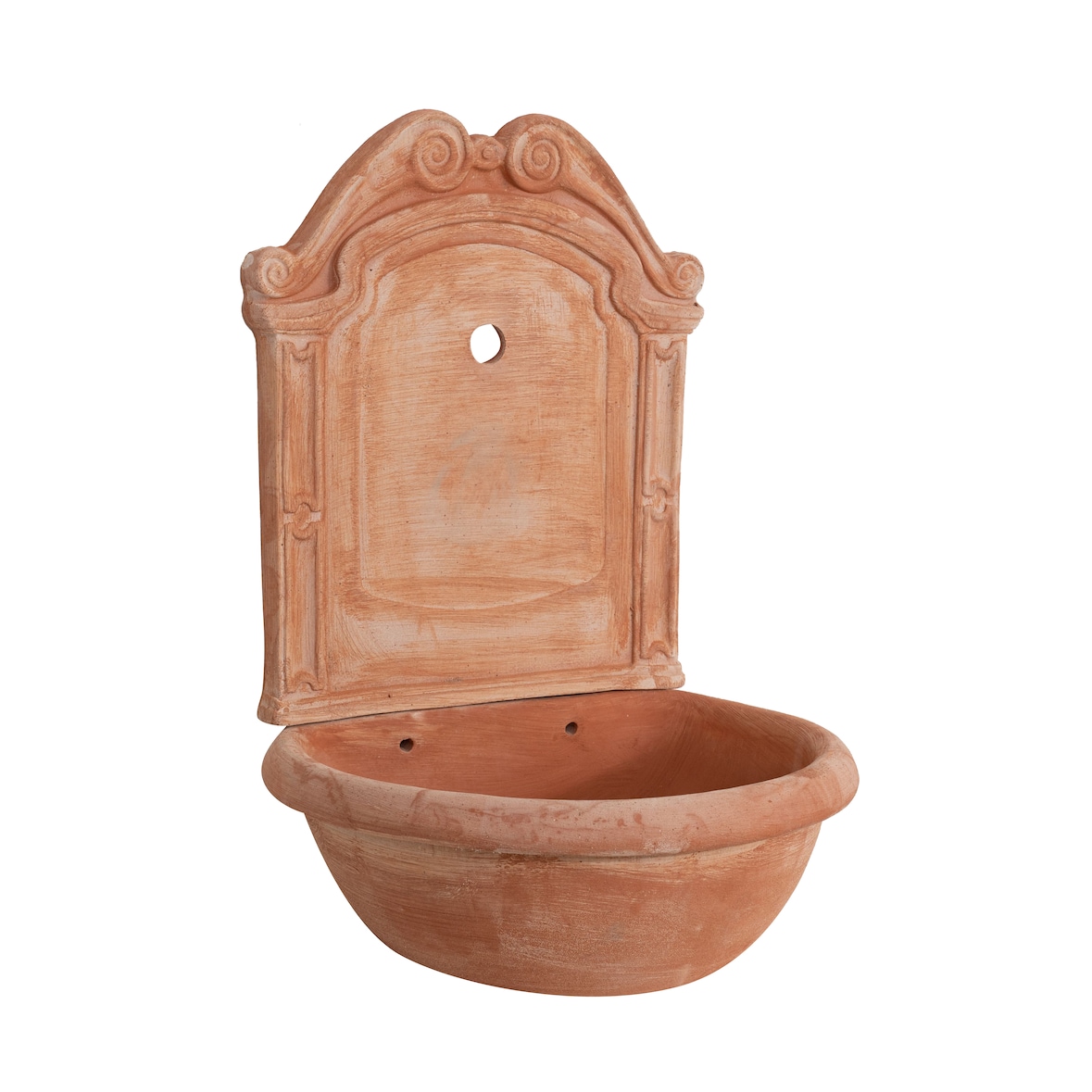 Biscottini Fontana da giardino 45x36x64 cm - Fontana da Parete - Fontana in Terracotta Made in Italy - Fontana per esterno - Fontana da Muro