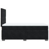 thumbnail of vidaXL Boxspringbett mit Matratze Schwarz 100x200 cm Samt