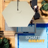 thumbnail of Kingsleeve Sonnenschirm Ø 330cm mit UV-Schutz 80+ Schutzhülle Kurbel Ampelschirm Creme