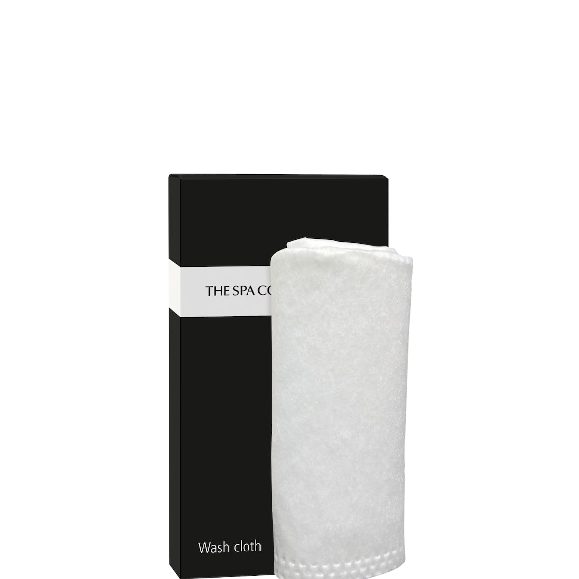 Waschtuch in schwarzer Papierschachtel - The Spa Collection (Karton mit 500 Stück)