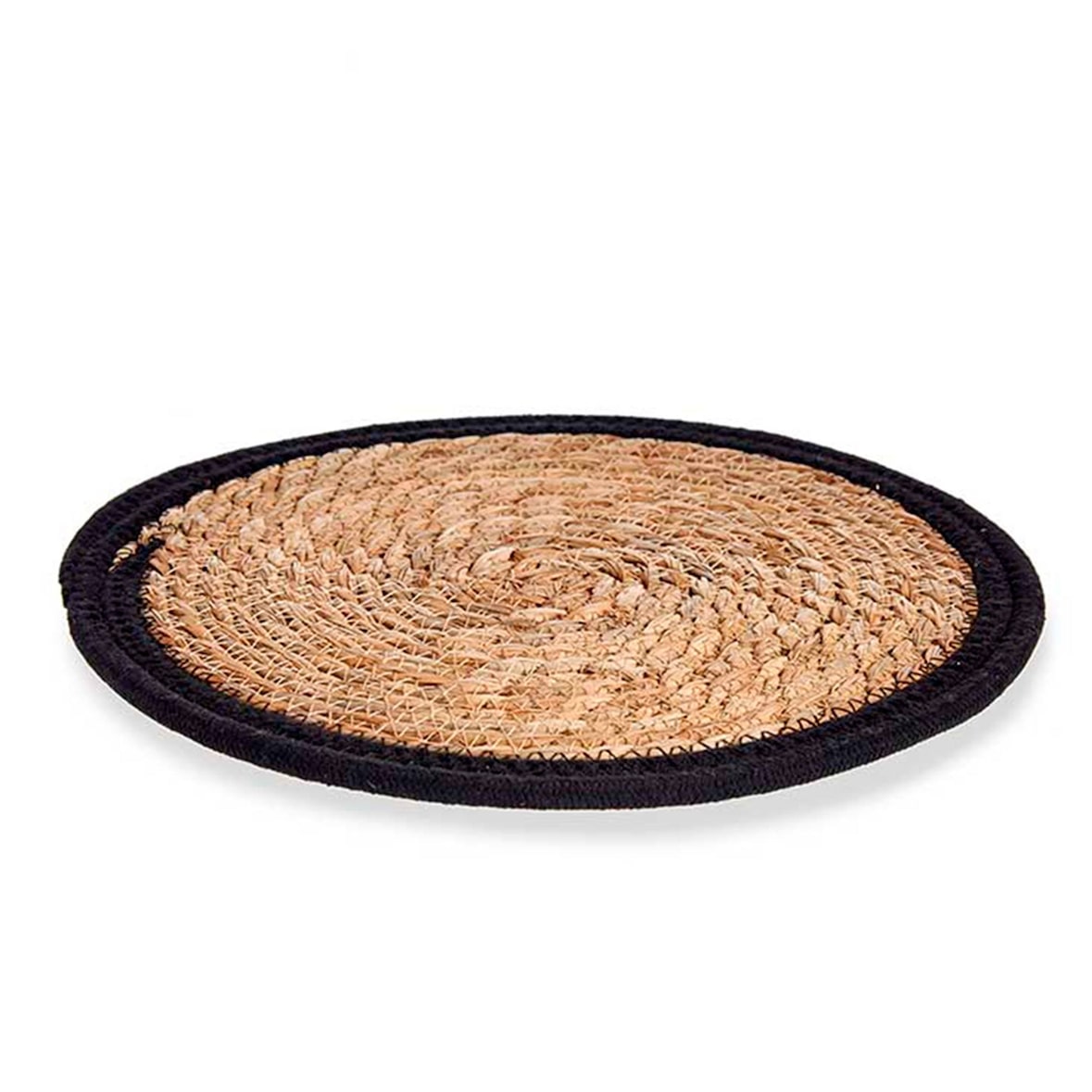San Ignacio KINVARA - Untersetzer aus Naturfaser, 30 cm, in Beige und Schwarz