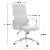 thumbnail of SVITA OFFICE COMFORT Bürostuhl Stoff hellgrau Schreibtischstuhl Drehstuhl
