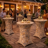 thumbnail of Stehtischhusse Stretch für Bistrotisch Motiv Ø 70-75x110-120 cm Stein