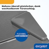 thumbnail of Exquisit Kühl-Gefrierkombination, Kühlschrank mit Gefrierfach, 4-Sterne-Gefrieren, 157 Liter, Schnellkühlen, KGC5231-60-E-050C inoxlook