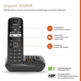 thumbnail of Gigaset AS690A TRIO tél. DECT+ REP  base +3 combinés noirs