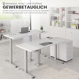 thumbnail of bümö elektrisch höhenverstellbarer Schreibtisch 160x80 cm in grau, Gestell graphit - Schreibtisch höhenverstellbar elektrisch mit Memory-Steuerung,