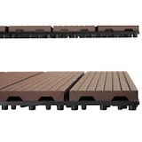 thumbnail of tectake Set tuintegels Tegulas, WPC in houtlook - bruin, Set van 22 - 406014