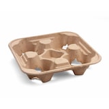 thumbnail of 100x Getränkehalter Tragetablett Becherhalter 4 Becher Coffee to Go 22x22cm