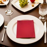 thumbnail of DayBays 100 Stk. Servietten Premium 40x40 cm Zellstoff 2-lagig 1/4 Falz Rot
