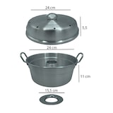 thumbnail of Forno Mamù Versilia, em alumínio branco, resistente, fabricado na Itália, Ø 24 cm, com tampa.