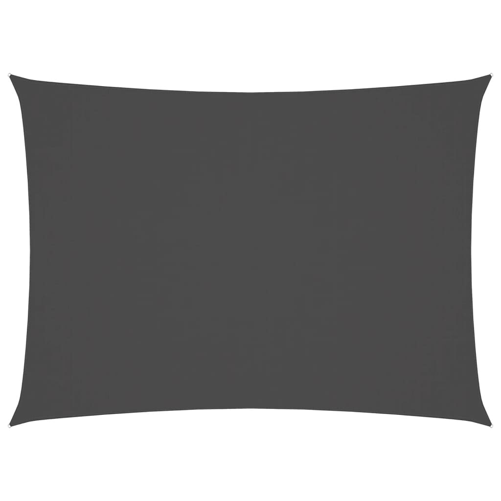 Voile de parasol tissu oxford rectangulaire 2x3,5 m anthracite Modèle Terrasse Siesta