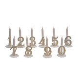 thumbnail of Nordia Bougie chiffre n°9 support plastique blanc et or 3.5 cm x 250 Nordia - N682229