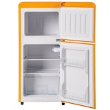 thumbnail of Merax Retro Mini Kühlschrank mit Gefrierfach, 60L, 2 Türen, 88,8 cm, kompakt für Single, Büro & Hotel Minibar, 102 kWh/Jahr, Gelb