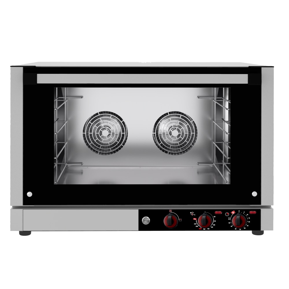 EURAST - Forno de convecção elétrica dir.4 gn 1/1 ou tabuleiros 600x400 - 820x800x560 mm - 7700 W 400/3V - 41335017