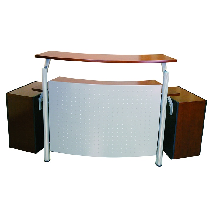 Empfangstheke Theke Eingangstheke Tresen Empfangstresen Eingangstresen Büromöbel Büroausstattung Bürozubehör Bremen Holzoptik Jet-Line