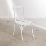 thumbnail of Chaise blanche style BISTROT en résine polypropylène
