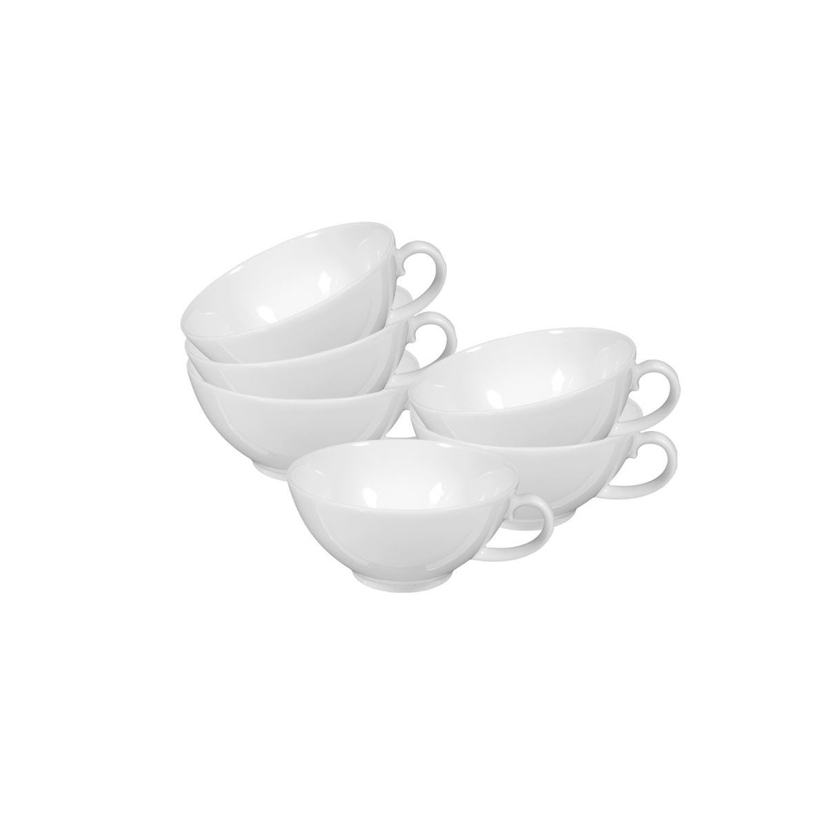 Seltmann Weiden Rondo/Liane Weiß Teetasse 0,14 l 6er Set