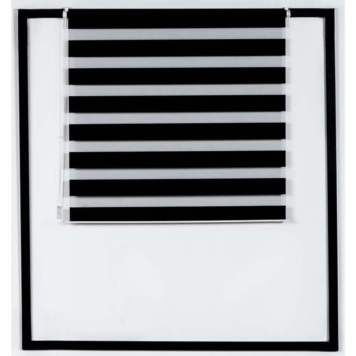 Doppelrollo schwarz/80x150 cm