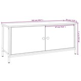 thumbnail of Helloshop26 - Multimedia-TV-Ständer TV-Regal Sideboard TV-Schrank für Esszimmer Wohnzimmer Schlafzimmer mit Türen Sonoma-Eiche 102 02_0026899