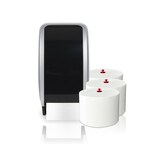 thumbnail of SET: 1x Toilettenpapierspender Doppelrollen Blanc Cosmos + 32 Toilettenpapierrollen Long Life 3L - PRODUKTSET