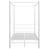 thumbnail of vidaXL Himmelbett Weiß Metall 140x200 cm