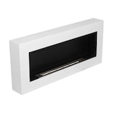thumbnail of Chimenea de bioetanol de pared, color blanco Siena, L 90 x P 12 x H 40