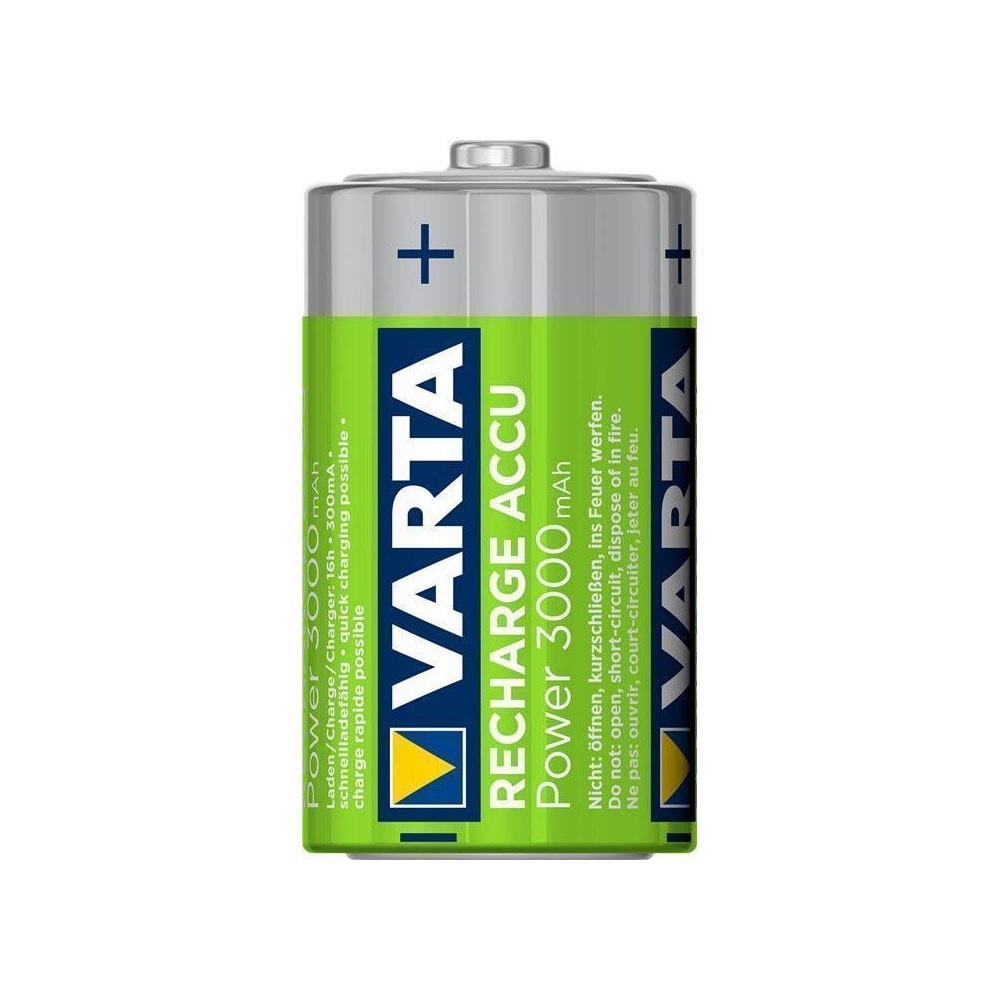 Varta batteria ricaricabile power d hr20 3000mah 2st.
