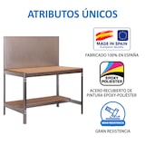 thumbnail of SimonRack Werkbank für Werkstatt, 910x610 mm, Lochwand und Schublade, Tragfähigkeit 400 kg, Verzinkt - BT-2