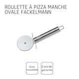 thumbnail of Fackelmann ovale pizzasnijder van roestvrij staal, gelimiteerde editie, 18,5 cm