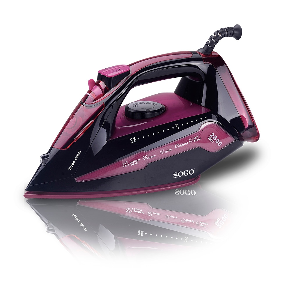 Plancha Profesional De Cerámica Sogo, 0.30L, 2800W - Púrpura