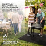 thumbnail of Grillschutzmatte BBQ-Matte "Dalton" - schwer entflammbar - Bodenmatte für den Grill // 200 x 500 cm