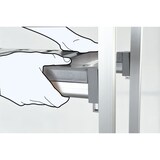 thumbnail of KBS stellingkast L-vormig 1680x400x1600 mm geanodiseerd aluminium PVC tot 75 kg