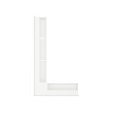 thumbnail of Grelha de ventilação de canto para lareira 95x800x450 - Loft Angle left white