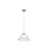 thumbnail of Lámpara colgante LED empotrable cónica Ark de 3000K y 6W, diseño moderno transparente y marco con acabado negro para iluminación interior.