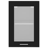 thumbnail of vidaXL Hängeglasschrank Schwarz 40x31x60 cm Holzwerkstoff