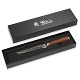 thumbnail of Wakoli Nussbaum Damast Ausbein- und Filetiermesser I 16,5 cm Klinge I Nussbaumholzgriff