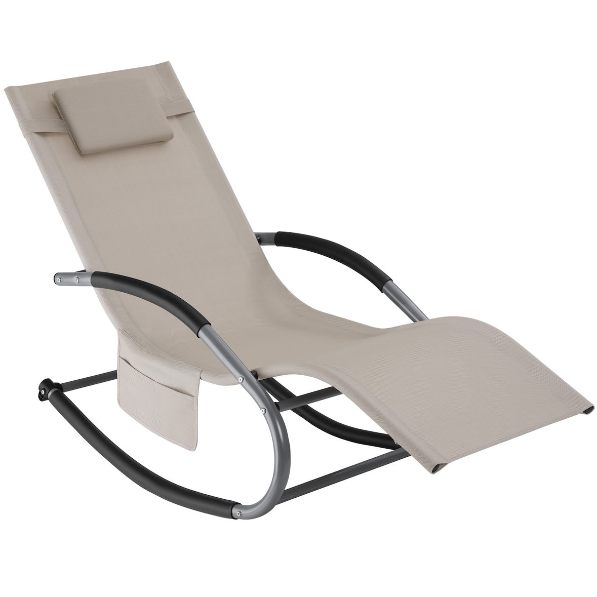 tectake lettino prendisole Taya, ergonomico, funzione a dondolo - 406171