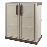 thumbnail of Armoire de Rangement Garage Atelier - Armoire basse 2 portes et 1 étagère Réglable Polypropylène 70 x 39 x 85.5cm Charge 20 kg
