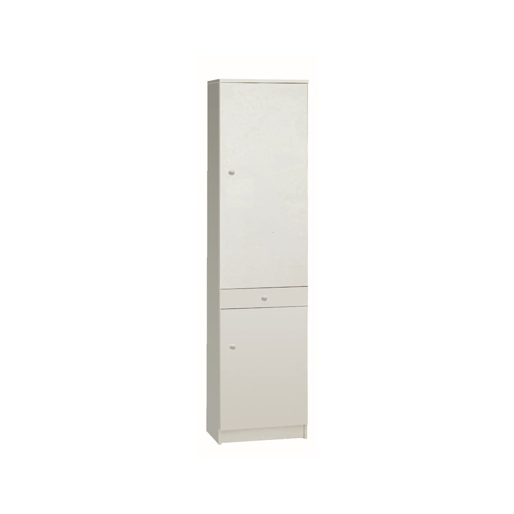 SARMOG COLONNA 2 ANTE 1 CASSETTO KIT L46 P34 H183 in truciolare nobilitato color bianco liscio
