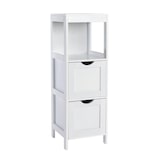 thumbnail of SVITA LINTU badkamerplank staand badkamerkast lades houtlook wit