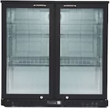 thumbnail of GastroHero Barkühlschrank ECO 230 schwarz 218 Liter Getränkekühlschrank unterbaufähig LED 2 Glastüren Umluft