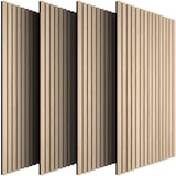 thumbnail of tectake Paneles de pared Sonic Wall II fonoabsorbentes MDF madera auténtica decorativos insonorización pared techo roble claro 110 x 50 cm