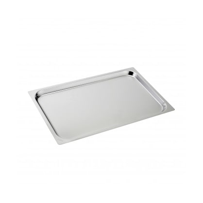 Bandeja de acero inoxidable Gn 1/1 H 20 mm borde plano cm 53x32,5 Gr 964